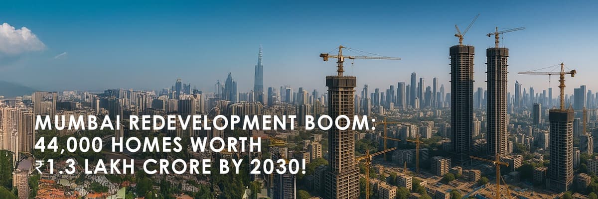 Mumbai Redevelopment: Unlocking 44,000 Homes Worth ₹1.3 Lakh Crore by 2030 - Featured blog image