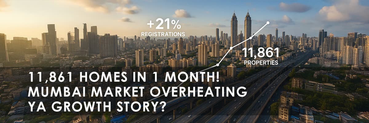 Mumbai Real Estate: 21% Spike in Property Registrations in October 2024 - Featured blog image