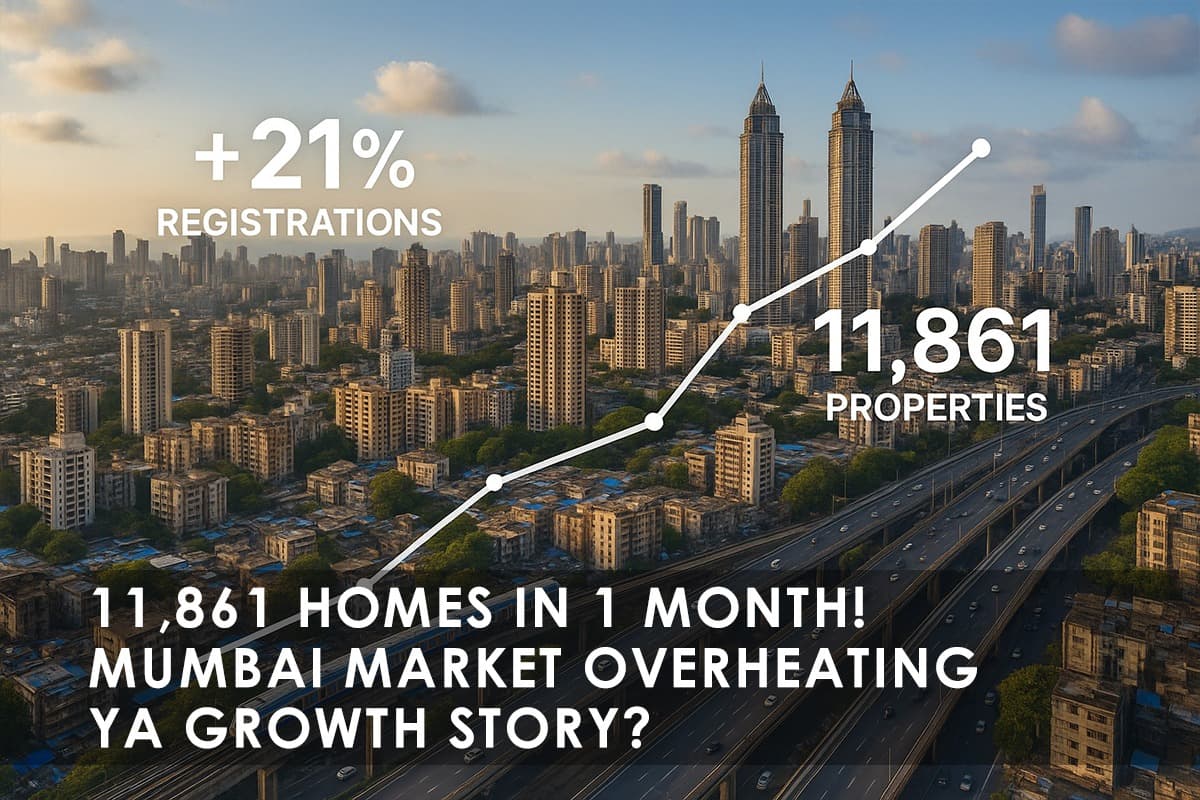 Mumbai Real Estate: 21% Spike in Property Registrations in October 2024 - Featured blog image