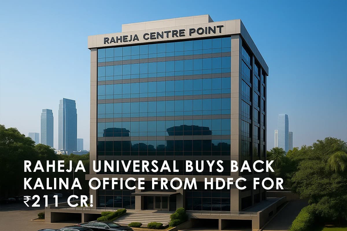 Raheja Universal Reacquires Kalina Office Building from HDFC for ₹211 Crore - Featured blog image