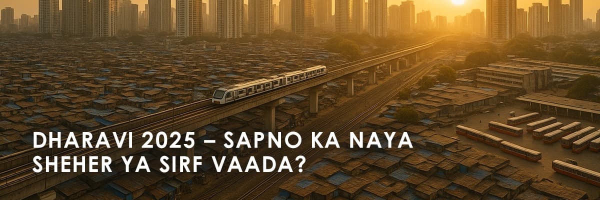 Dharavi Redevelopment 2025: A New Dawn with Metro, Rail & Bus Hub - Featured blog image