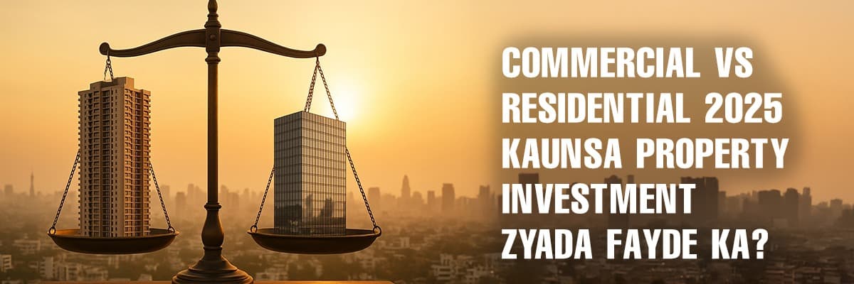 Commercial vs Residential Investments: Making the Right Choice in India - Featured blog image