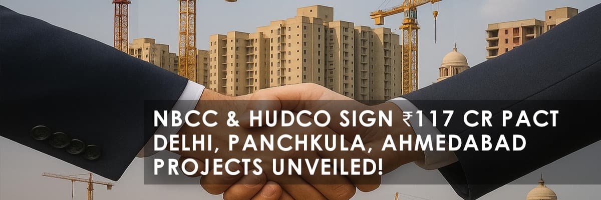 NBCC & HUDCO's ₹117 Cr MoU: Reshaping Urban Development in India - Featured blog image