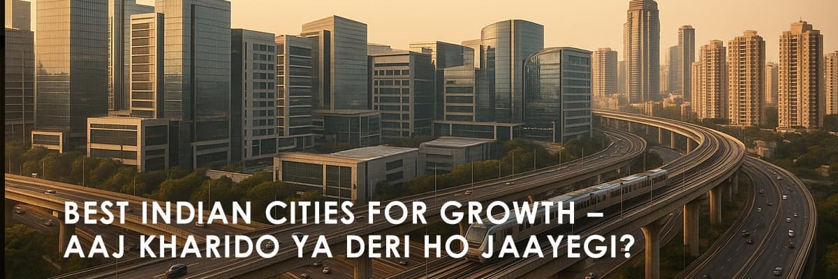 Best Indian Cities for Long-Term Real Estate Growth - Featured blog image