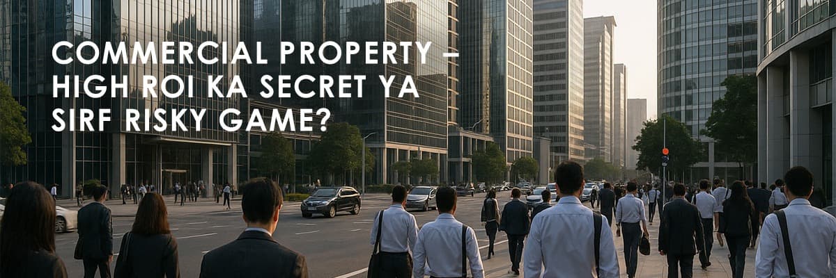 Why Commercial Spaces Offer Higher ROI Than Residential Properties - Featured blog image