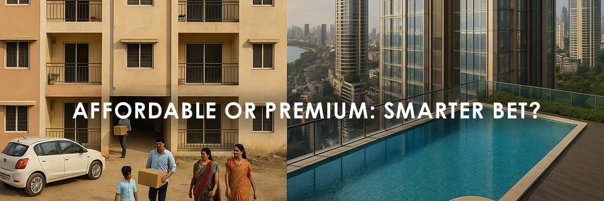 Affordable vs Premium Real Estate Growth in India: A 2025 Outlook - Featured blog image