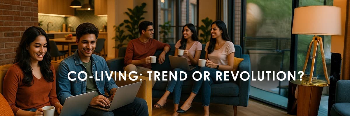 The Rise of Co-living Spaces in Indian Cities - Featured blog image