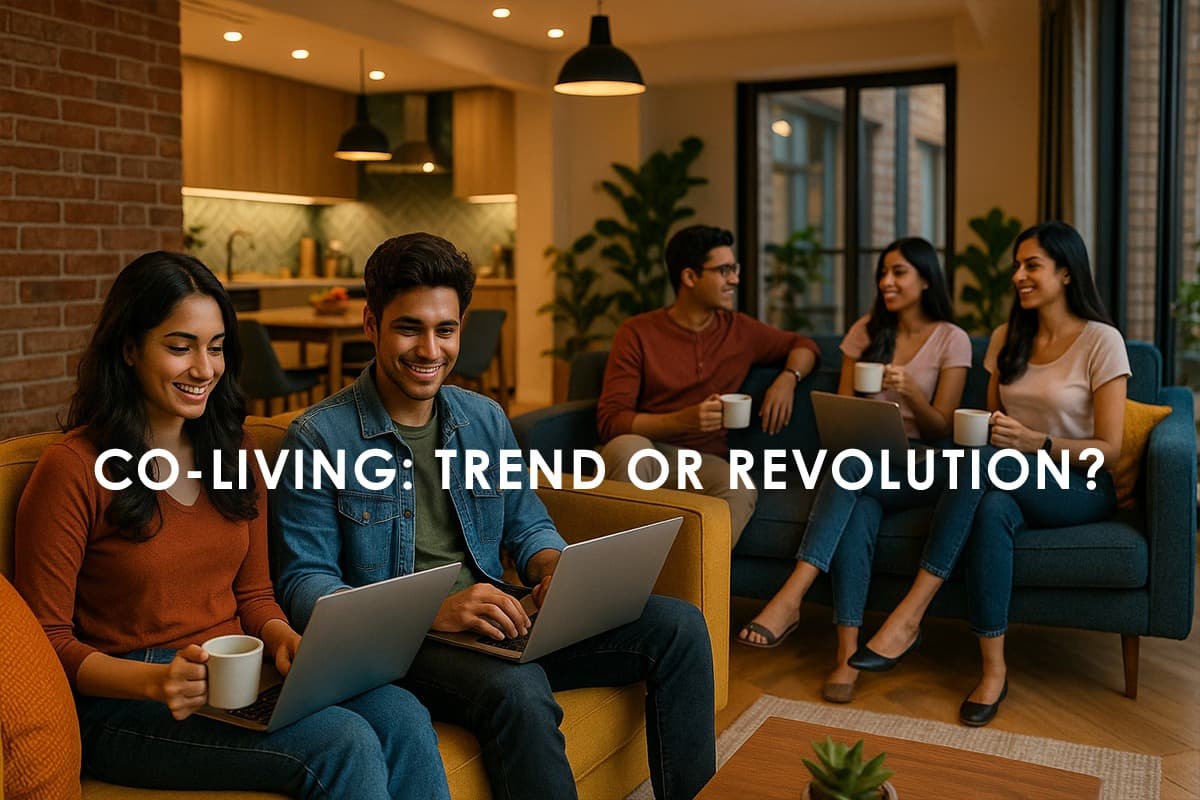 The Rise of Co-living Spaces in Indian Cities - Featured blog image