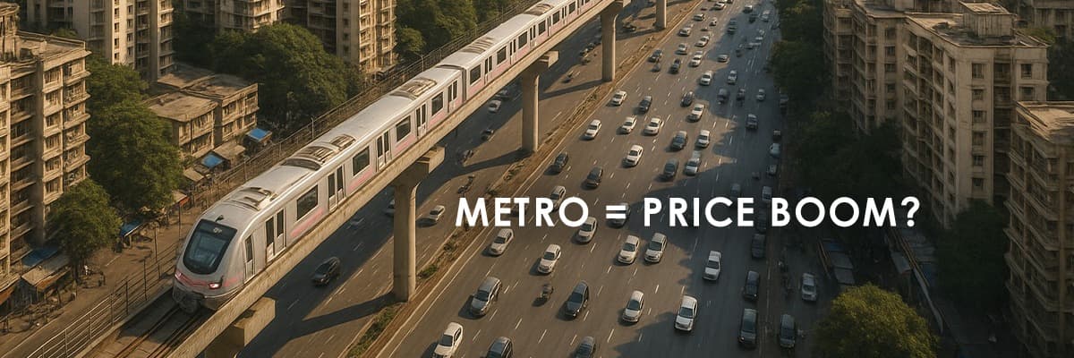 Impact of Metro Expansion on Property Rates in Mumbai - Featured blog image