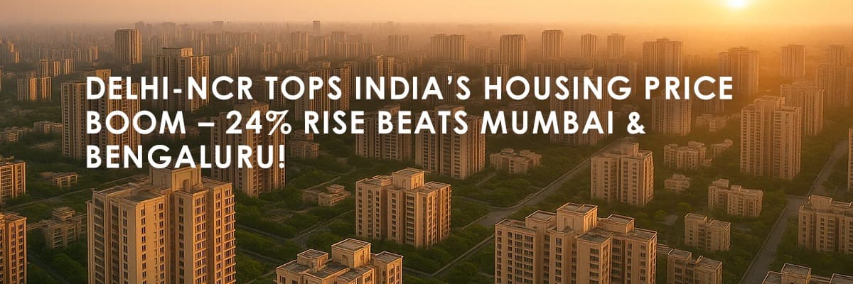 Delhi-NCR Housing Market Surge: 24% Price Growth Leads India - Featured blog image