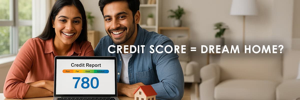 How Your Credit Score Affects Your Home Loan in India - Featured blog image
