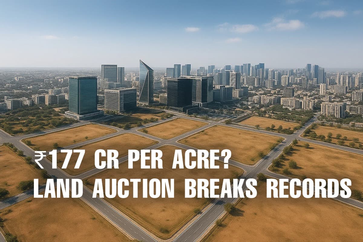 Hyderabad Land Auction: ₹177 Crore Per Acre Signals Real Estate Boom - Featured blog image