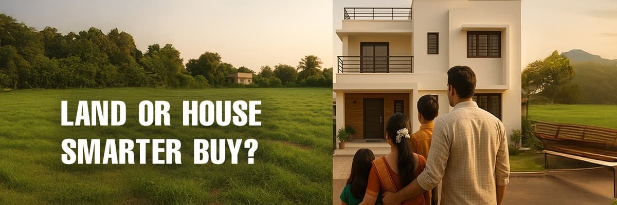 Buying Land vs. Buying a House: A Comprehensive Guide for Indian Homebuyers - Featured blog image