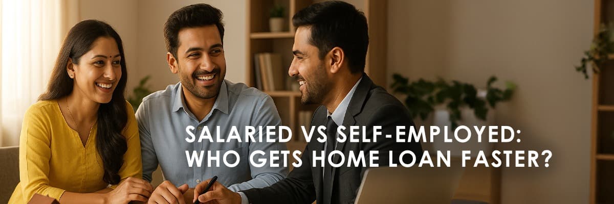Home Loan in India 2025: Salaried vs Self-Employed – Eligibility, Rates & Approval Reality - Featured blog image