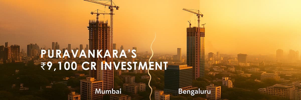 Puravankara Expands with ₹9,100 Crore Real Estate Projects in Mumbai and Bengaluru - Featured blog image