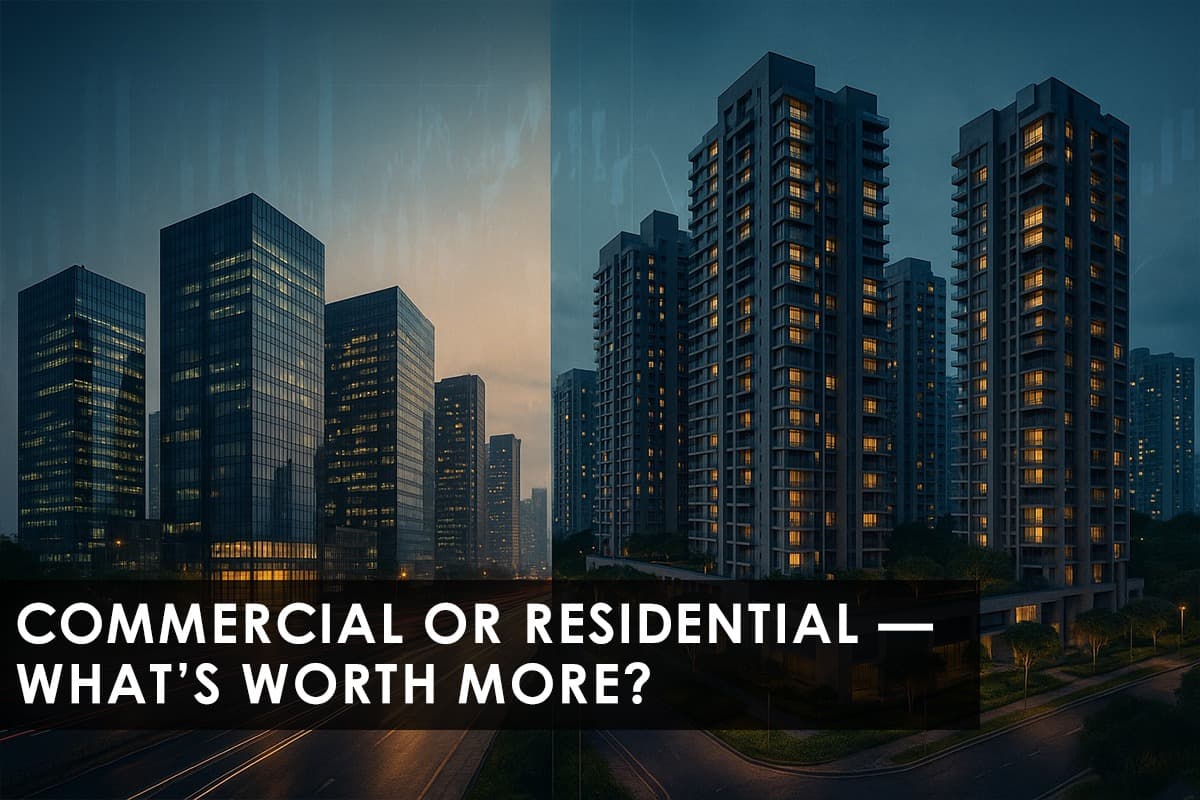 Commercial vs. Residential Property Valuation: A Detailed Comparison for Investors - Featured blog image