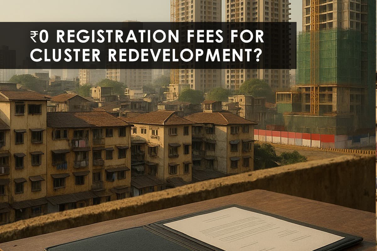 Maharashtra Waives Registration Fees for Cluster Redevelopment Beneficiaries - Featured blog image