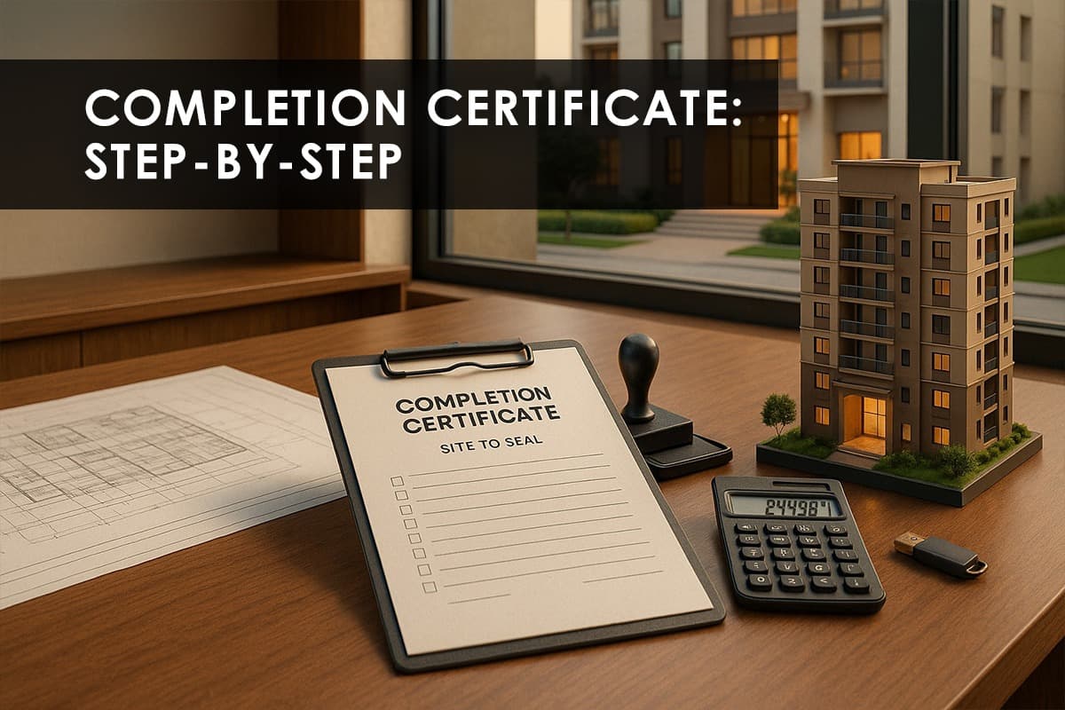 Step-by-Step Guide to Obtaining a Completion Certificate in India - Featured blog image