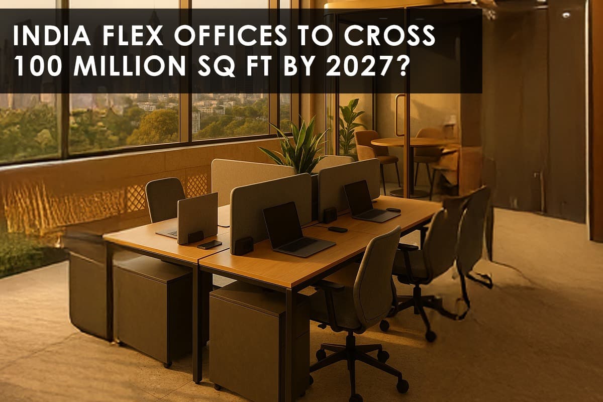 India's Flex Office Market: Poised for Explosive Growth to 100 Million Sq Ft by 2027 - Featured blog image