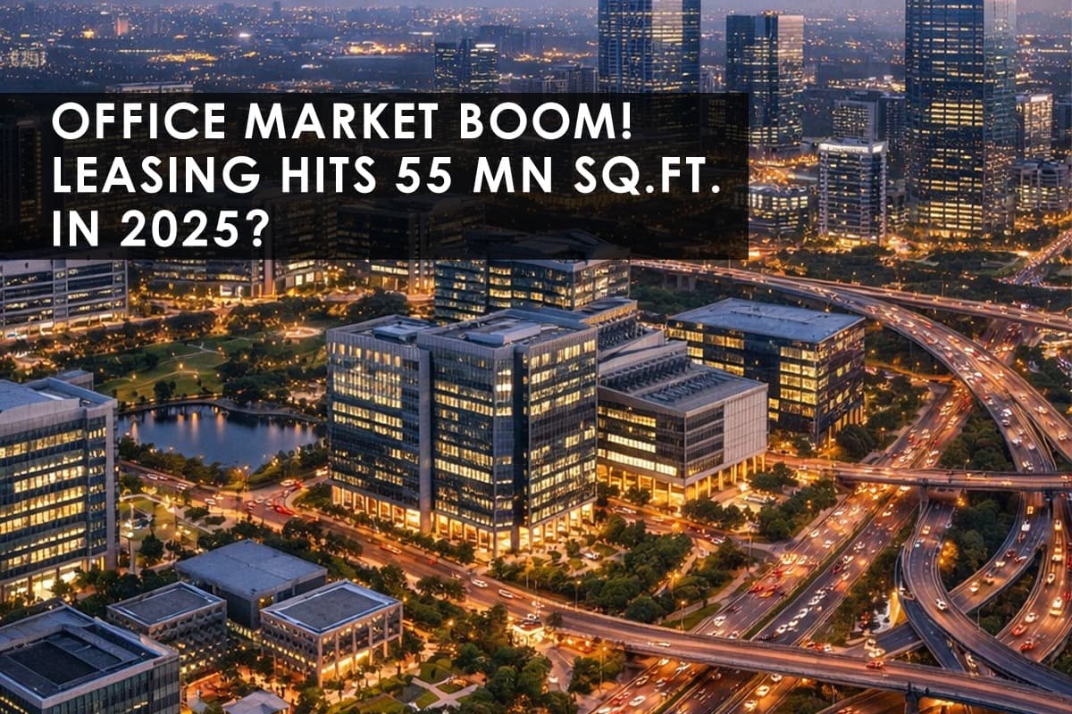 India's Office Leasing Market Reaches New Heights: 55 Million Sq Ft in 2025 - Featured blog image