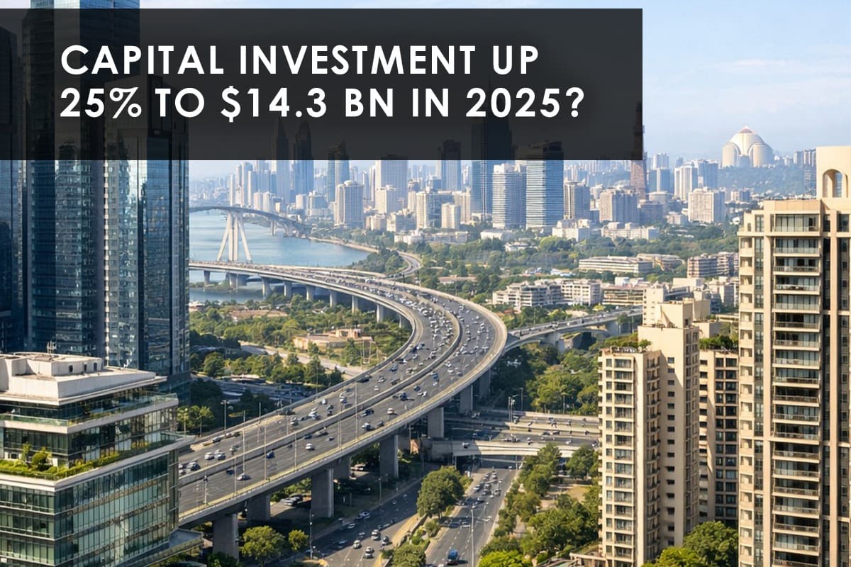 Indian Real Estate: Capital Investment Jumps 25% to $14.3 Billion in 2025 - Featured blog image