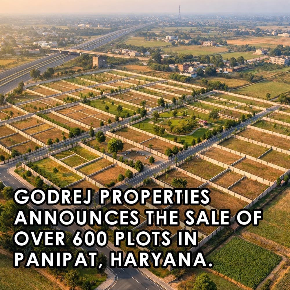 Godrej Properties Achieves ₹1,000+ Crore in Plot Sales with Evora Estate Launch in Panipat - Feature image