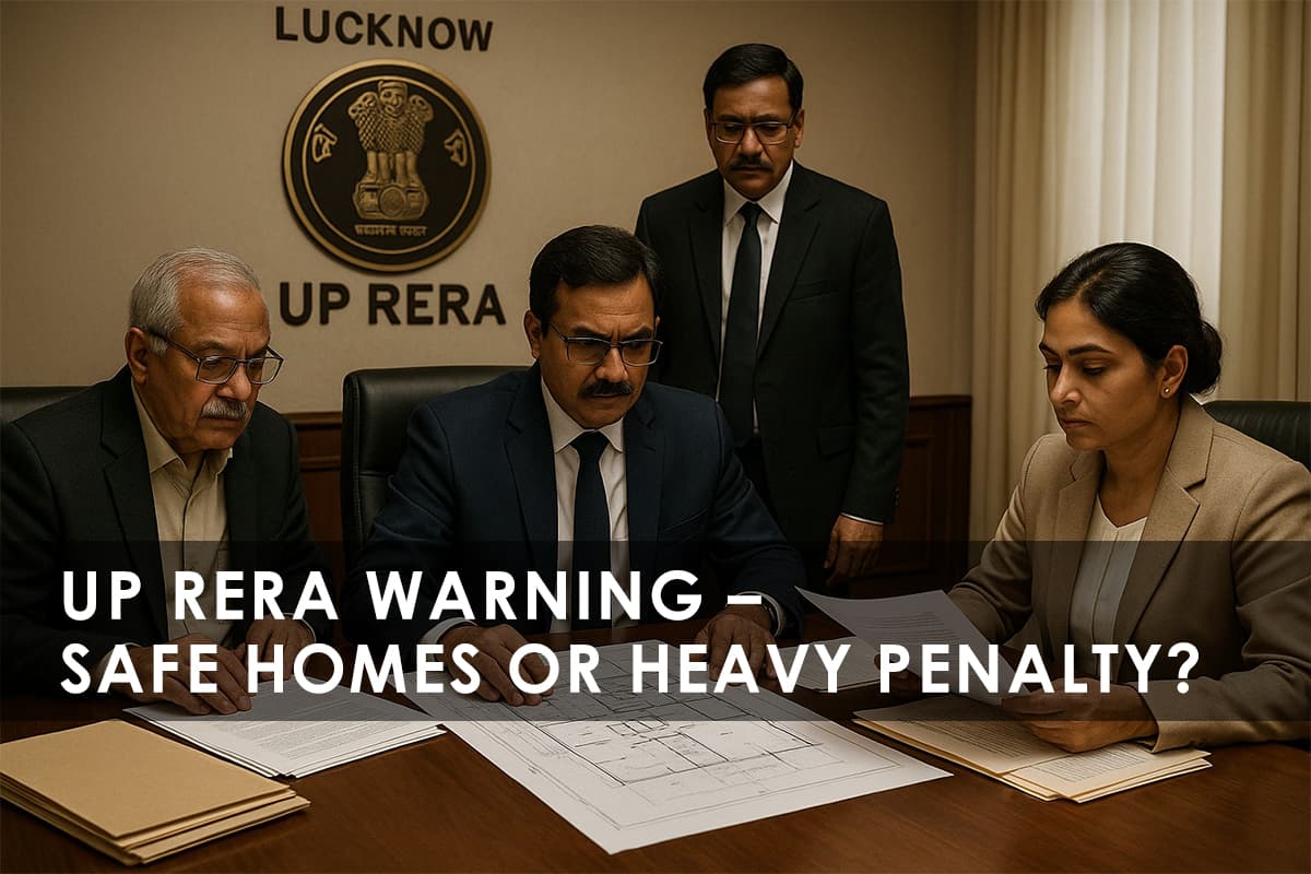 UP RERA Warns Developers: Penalties Up to 5% for Incomplete Flats - Featured blog image