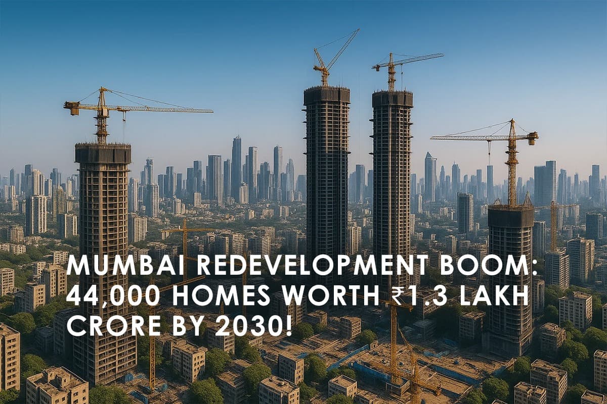 Mumbai Redevelopment: Unlocking 44,000 Homes Worth ₹1.3 Lakh Crore by 2030 - Featured blog image