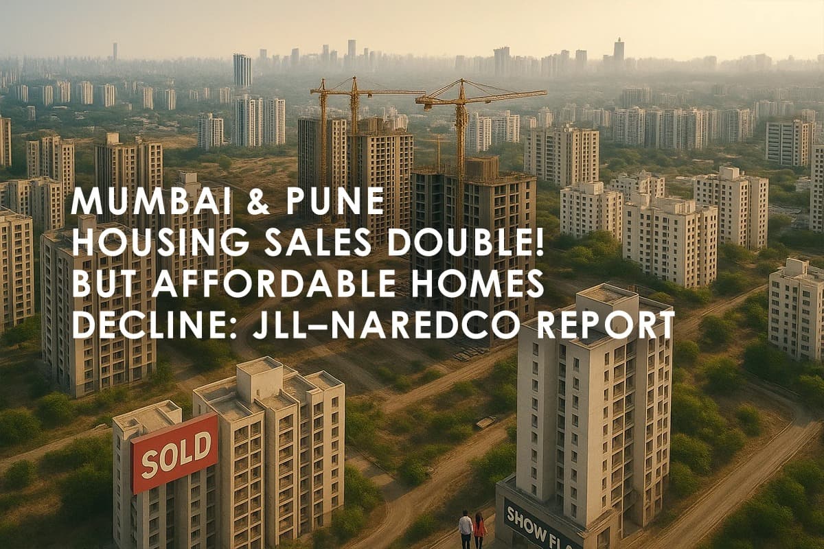 Mumbai & Pune Housing Sales Double in H1 2025, Affordable Housing Declines - Featured blog image