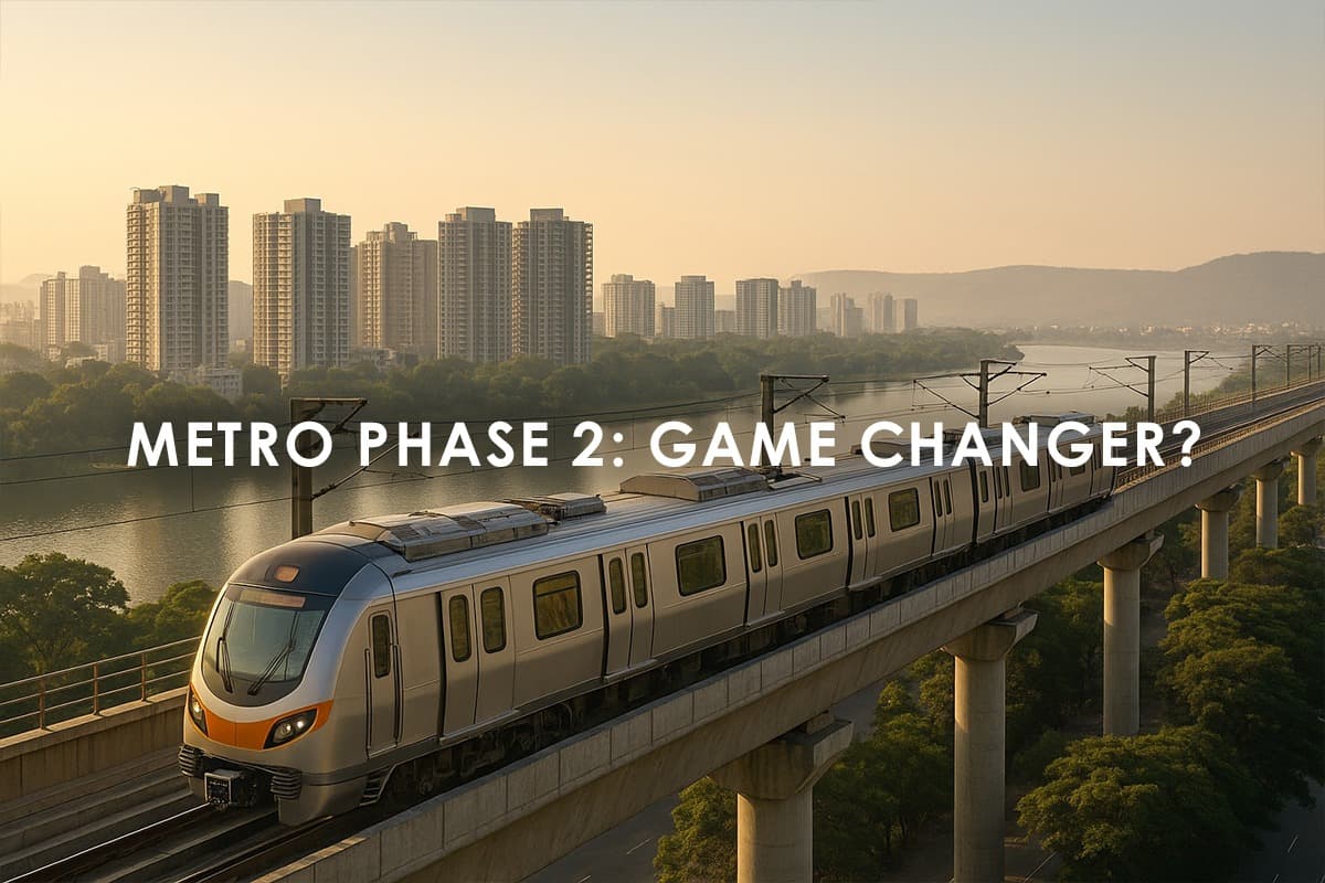 Pune Metro Phase 2: Khadakwasla–Kharadi Corridor to Transform Real Estate and Commute - Featured blog image