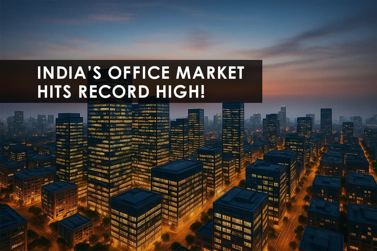 India's Office Market Boom: 57 Mn Sq Ft Absorption in Jan-Sept 2025 - Featured blog image