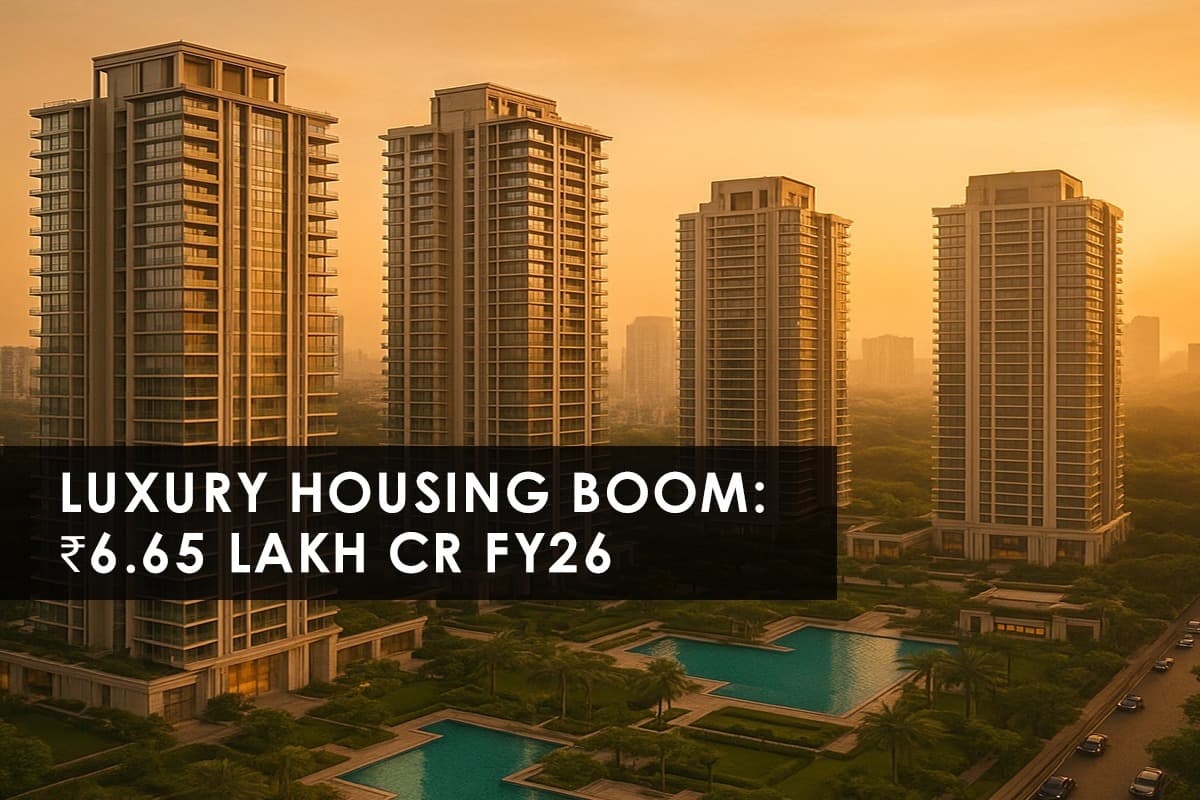 Luxury Housing Boom: Driving India's Real Estate to ₹6.65 Lakh Crore by FY26 - Featured blog image