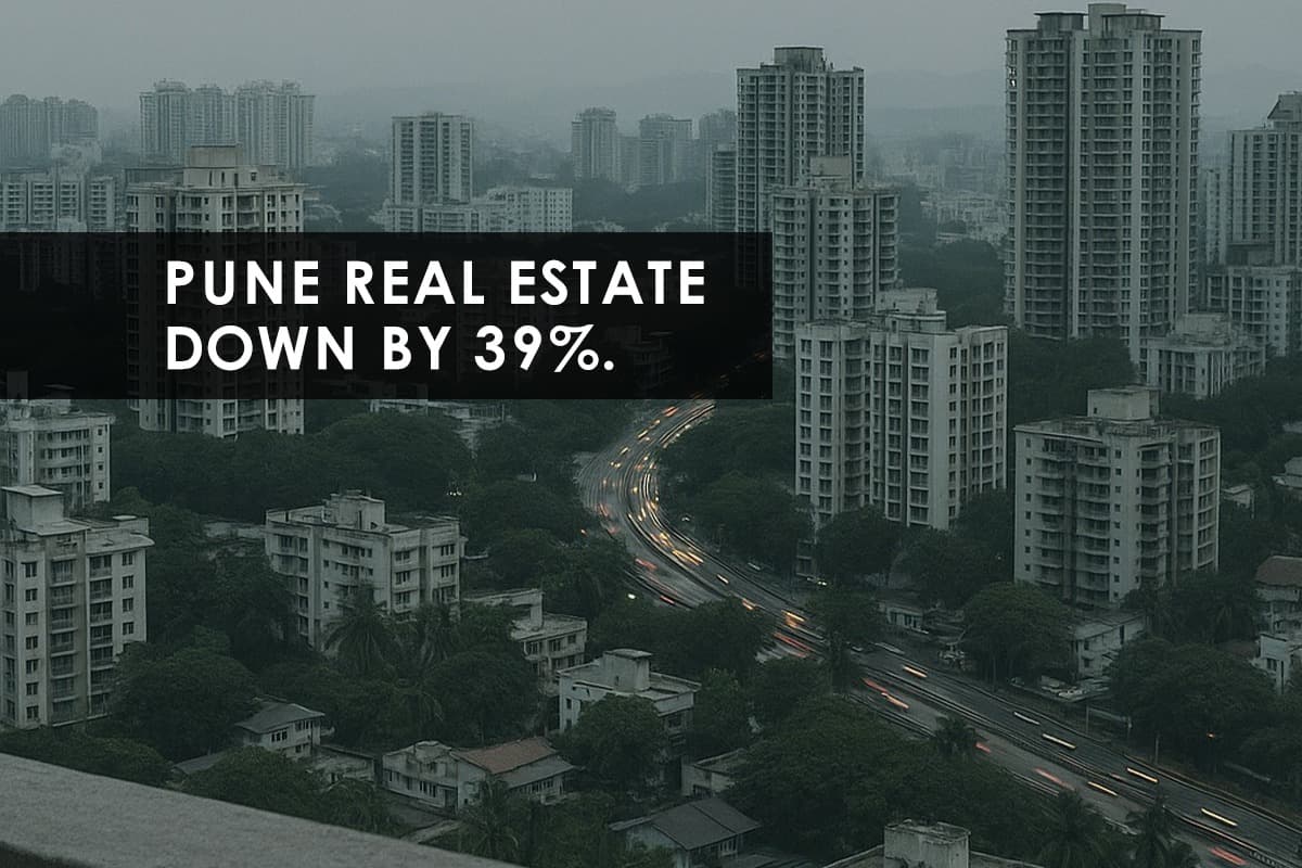 Pune Real Estate Sees 39% Drop in Registrations, Stamp Duty Revenue at ₹527 Crore in October 2025 - Featured blog image
