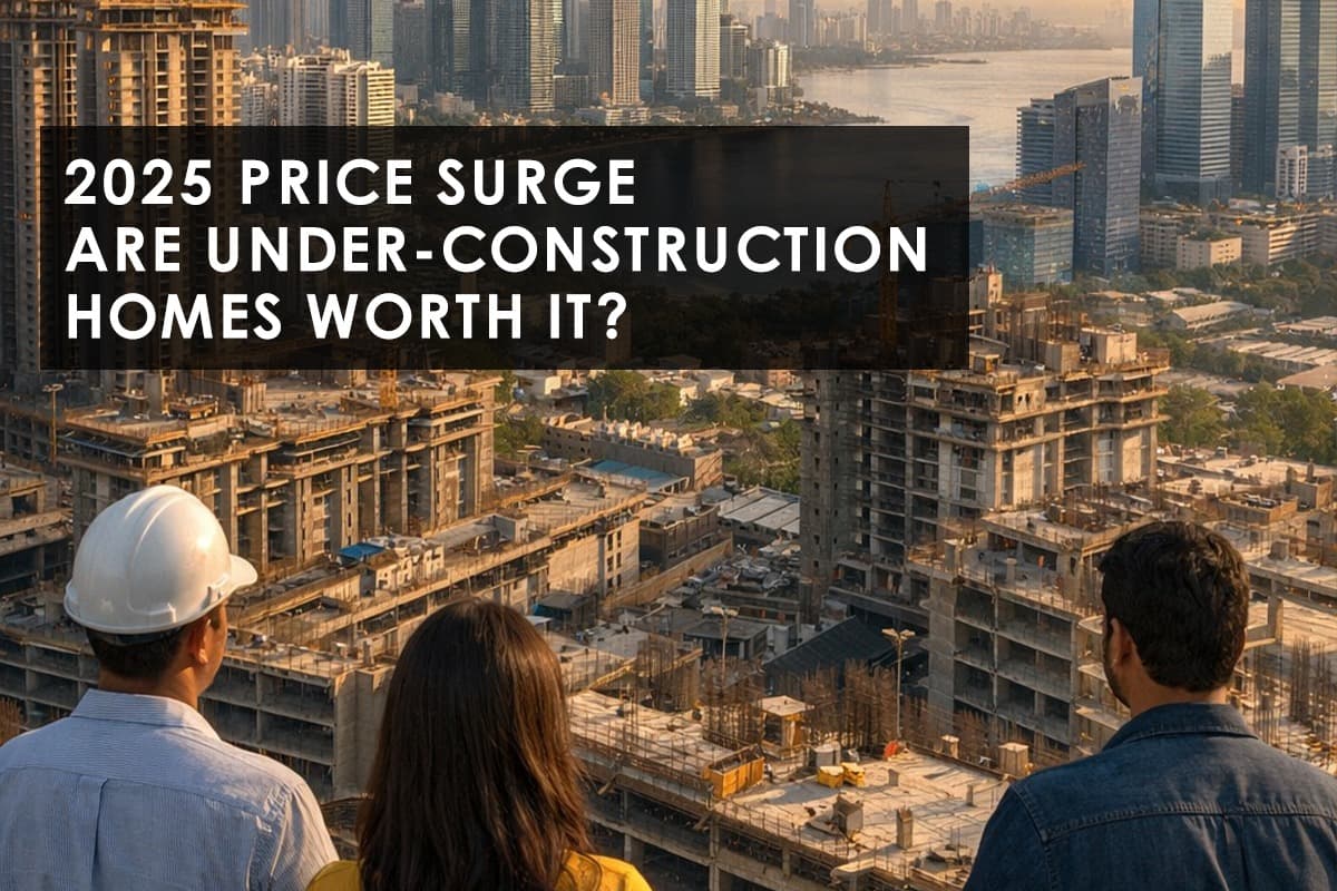 Why Noida, Mumbai, Gurugram, and Bengaluru Are Driving the 2025 Rise in Premium Under-Construction Home Prices - Featured blog image