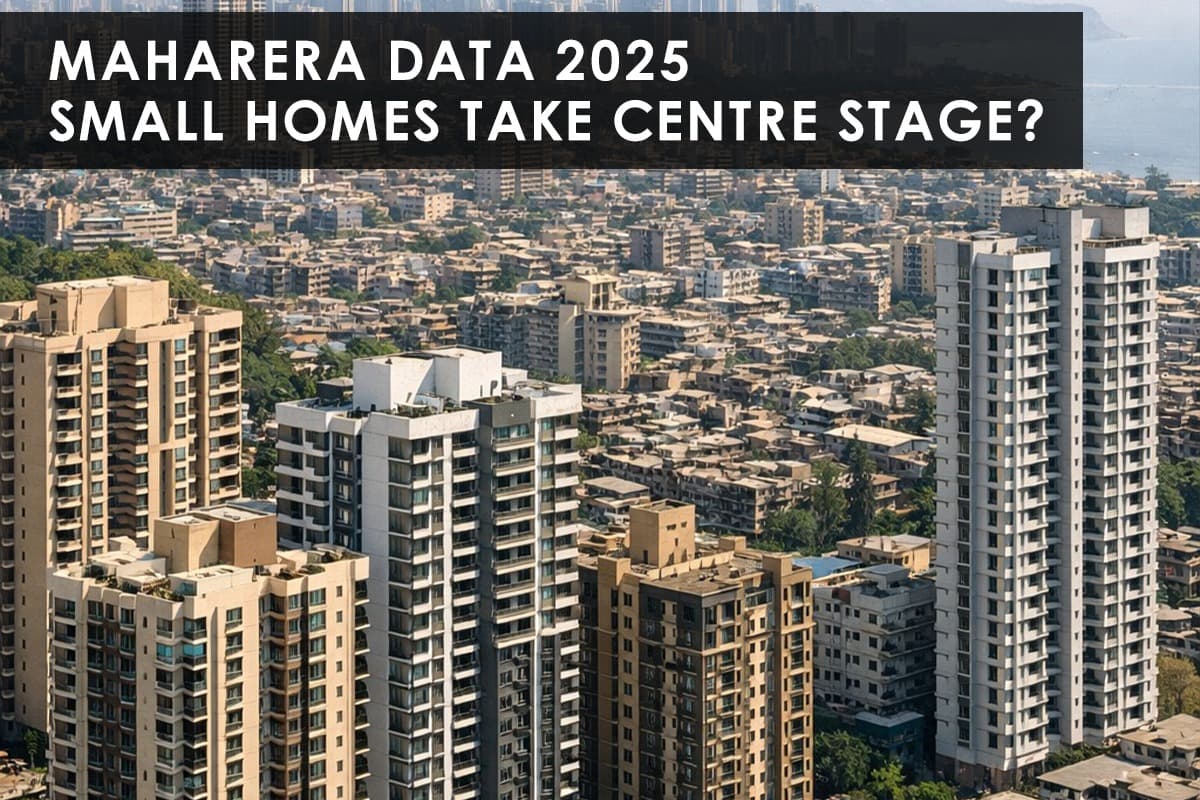 Smaller Homes Dominate New Housing Supply in Mumbai, MahaRERA Data Shows - Featured blog image