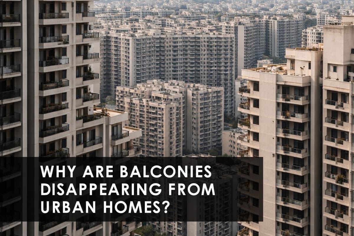 Vanishing Balconies in Delhi-NCR and Bengaluru: Why Urban Homes Are Losing Open Spaces - Featured blog image