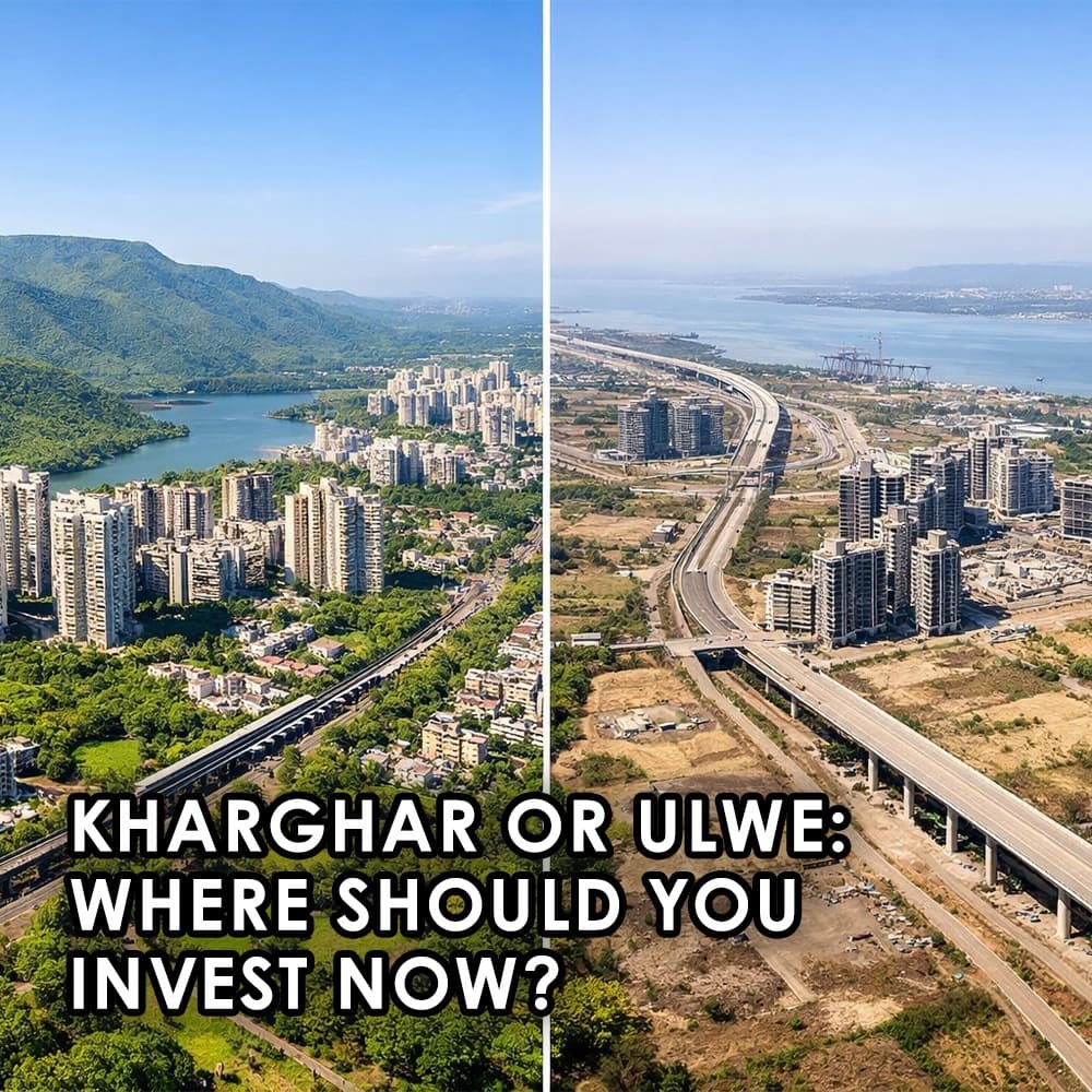 Kharghar vs Ulwe: A Detailed Comparison for Navi Mumbai Homebuyers - Feature image