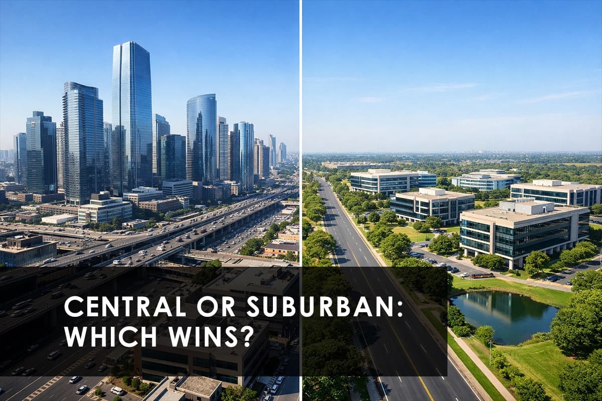 Suburban vs. Central Commercial Hotspots in India: A Comprehensive Comparison - Thumbnail image