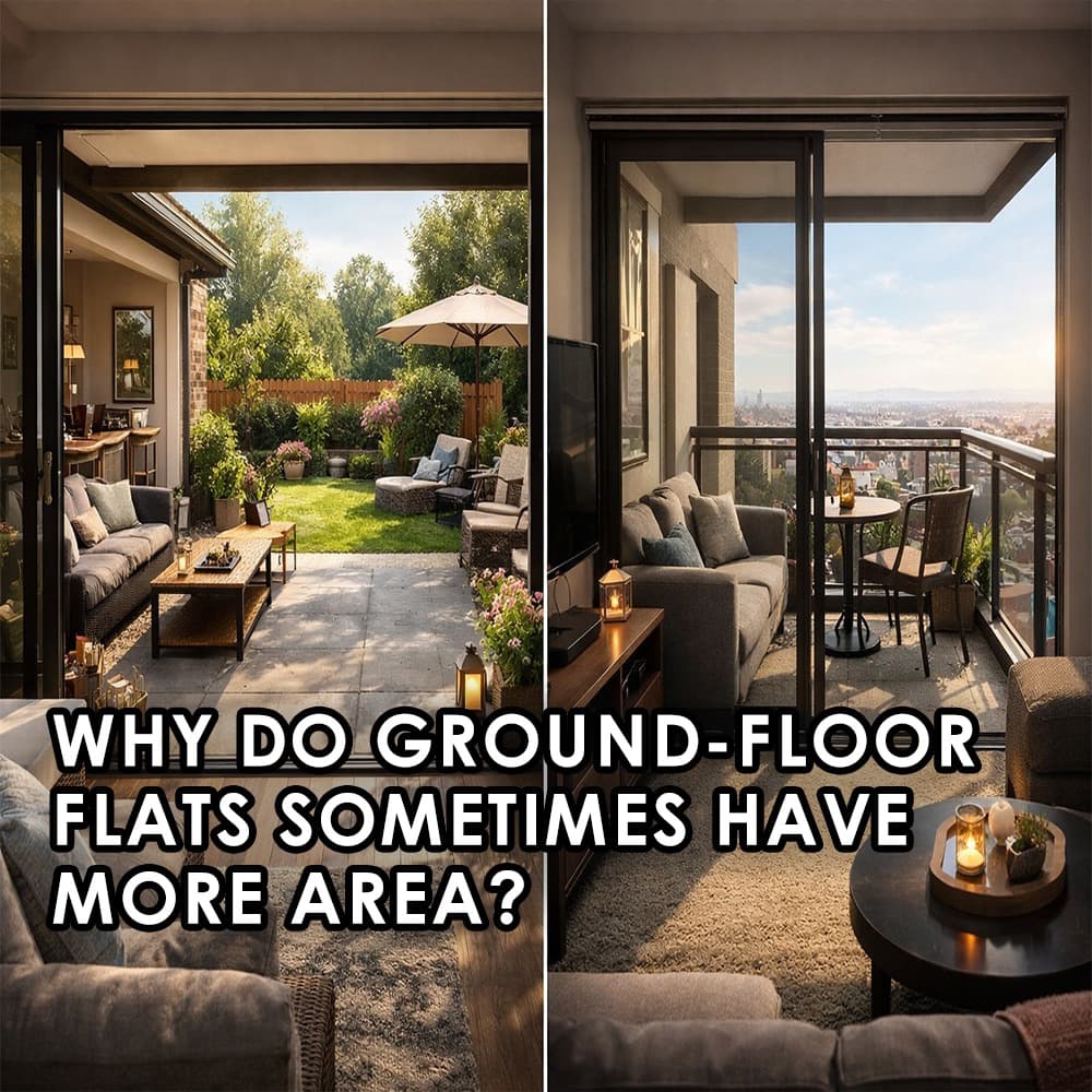 Why Ground-Floor Flats in India Often Have More Area - Feature image
