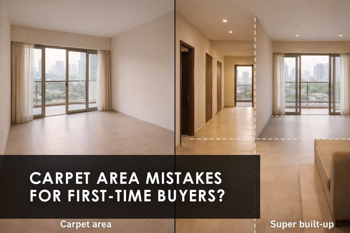 Carpet Area Mistakes That Can Cost First-Time Homebuyers Lakhs - Featured blog image