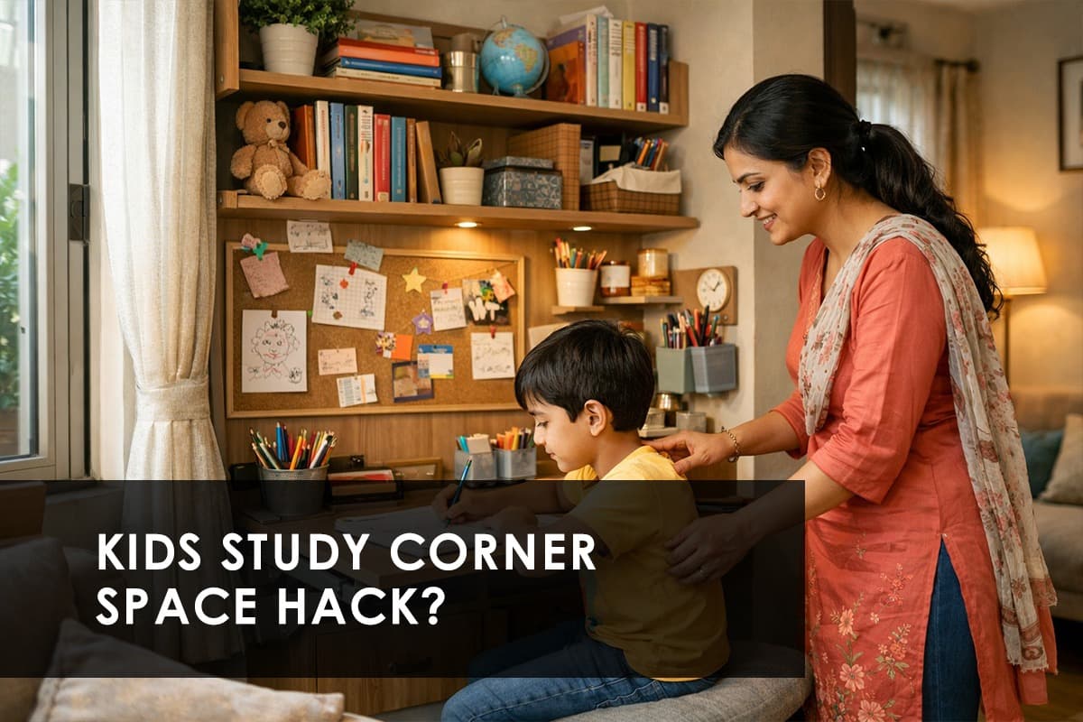 Space-Saving Kids Study Corner Ideas That Actually Work in Indian Homes - Featured blog image