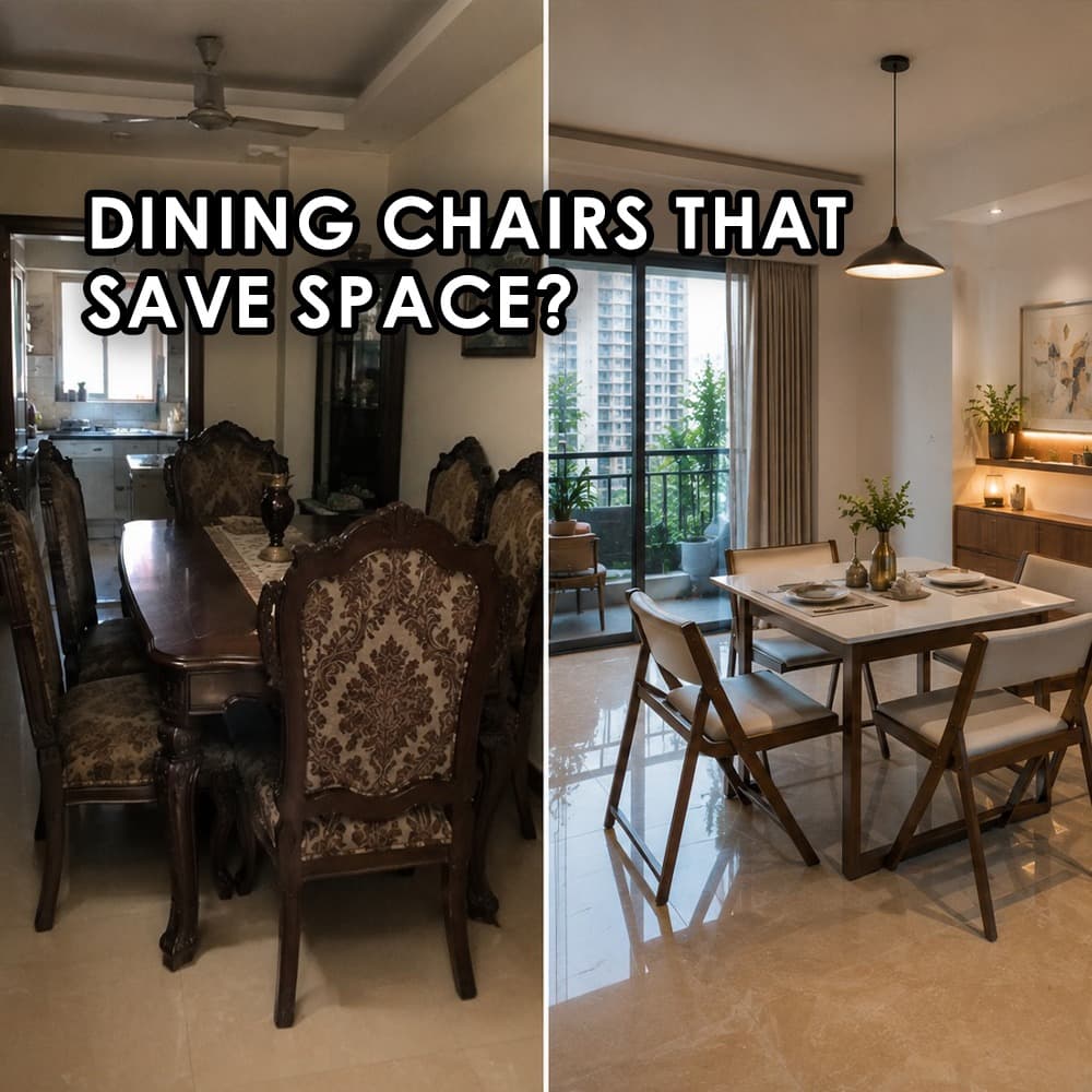 Compact Dining Chairs That Save Space in Small Indian Homes - Feature image