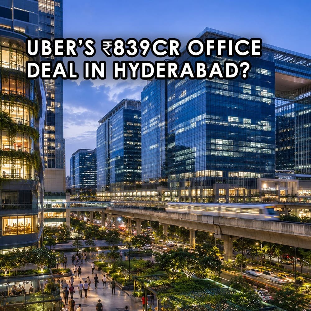 Uber's ₹839 Crore Office Deal in Hyderabad Is One of India's Biggest Commercial Leases Ever - Feature image