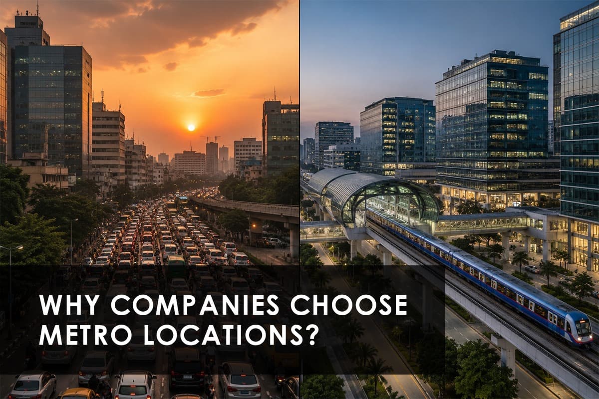 Office spaces near metro stations - Thumbnail image