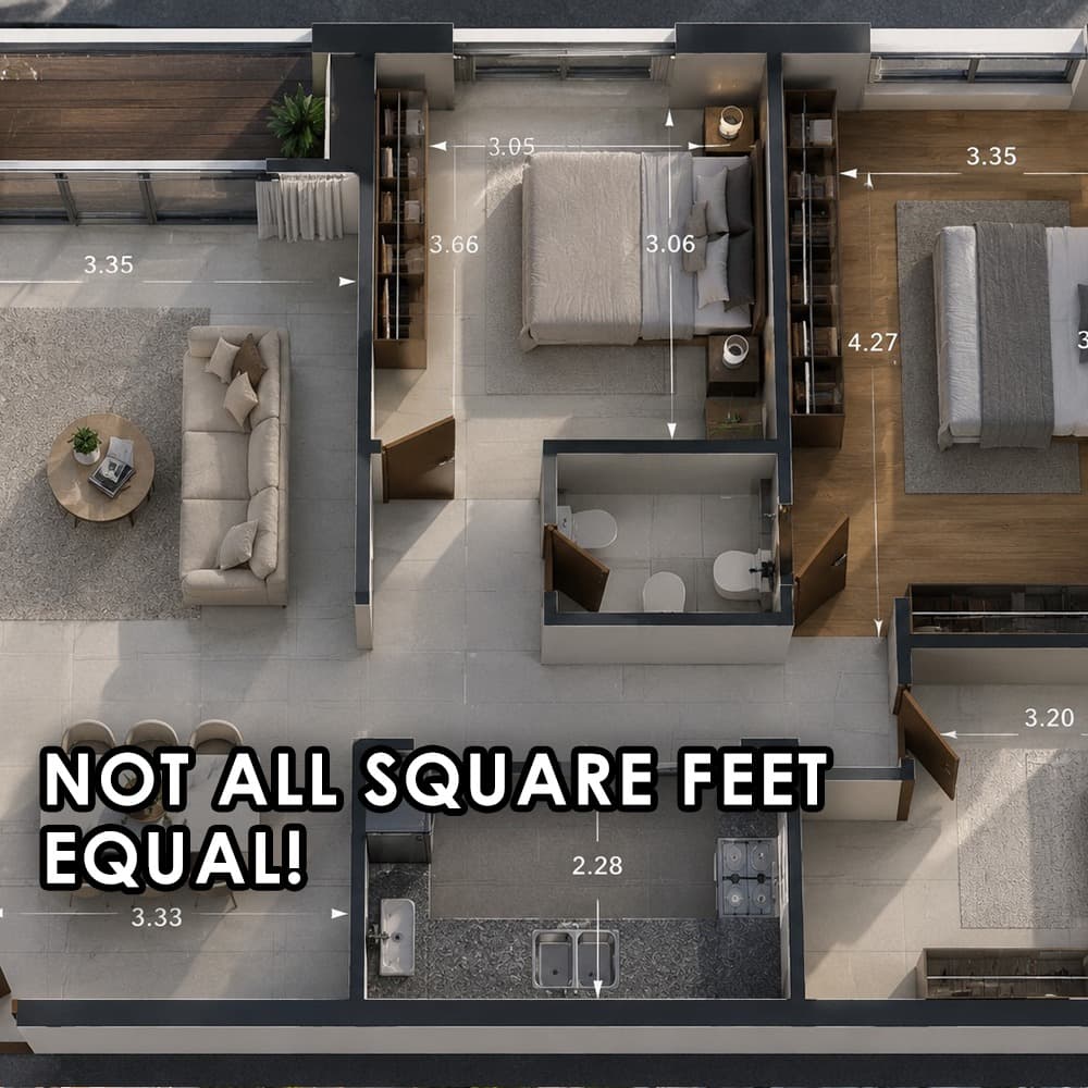 That 1,000 Sq Ft Flat May Not Be What You Think It Is - Feature image