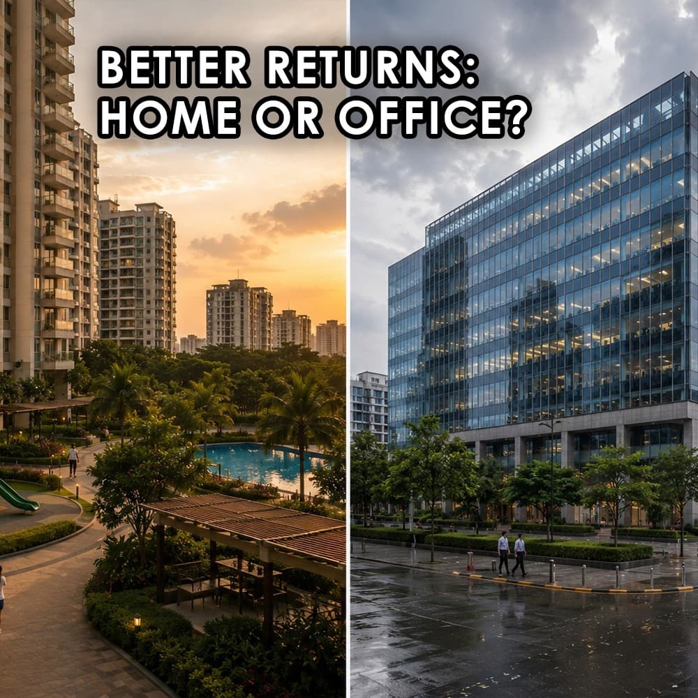 Choosing Between Residential and Commercial Property in India - Feature image