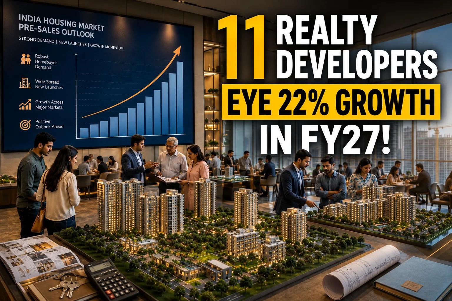 India's Top Developers Project ₹1.82 Lakh Cr Bookings by FY27
