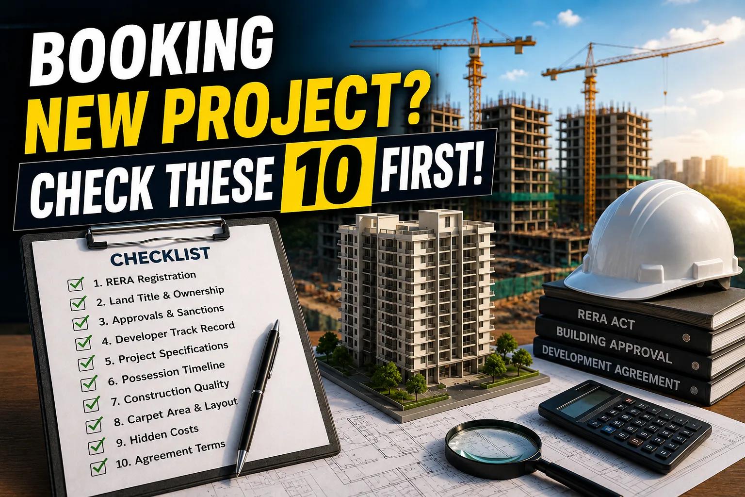 New Launch Project Checklist: 10 RERA Checks Before Booking