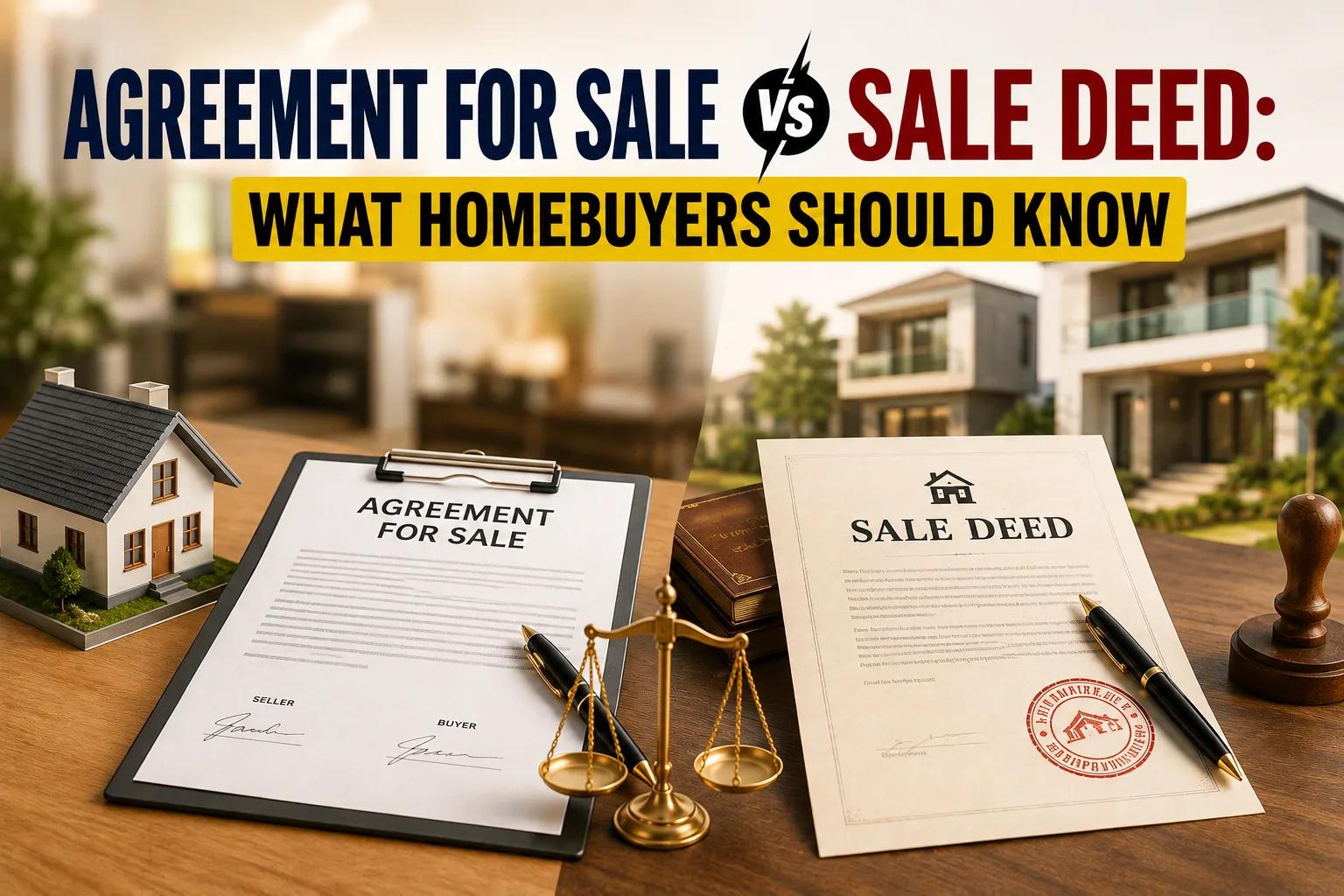 Agreement for Sale vs Sale Deed: Homebuyer's Essential Guide