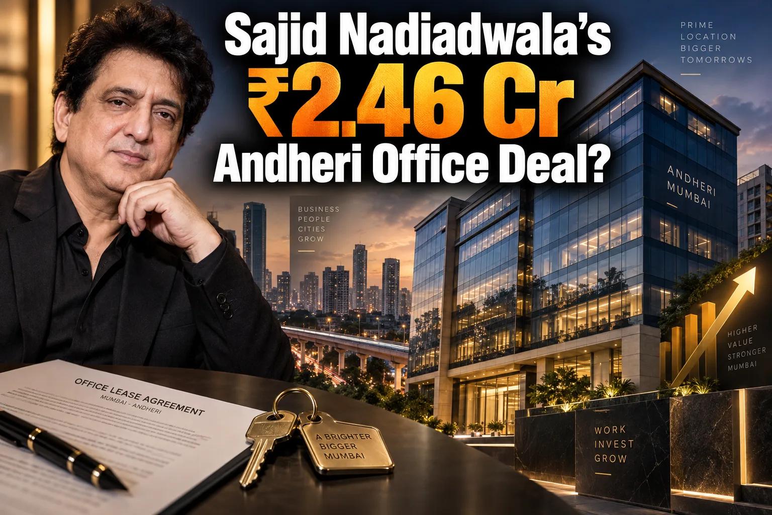 Nadiadwala Grandson Leases Andheri Office for ₹2.46 Crore
